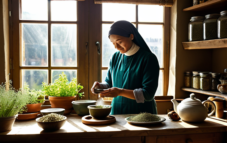 한의사 한약 처방 사례 - Herbalist Consultation**

"A professional herbalist in a bright, airy office, consulting with a full...