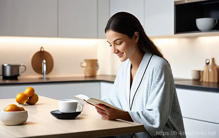 한의학 실습장비 활용법 - **Prompt 1: Serene Home Automassage Session**
    "A person (gender-neutral, adult) in comfortable, ...